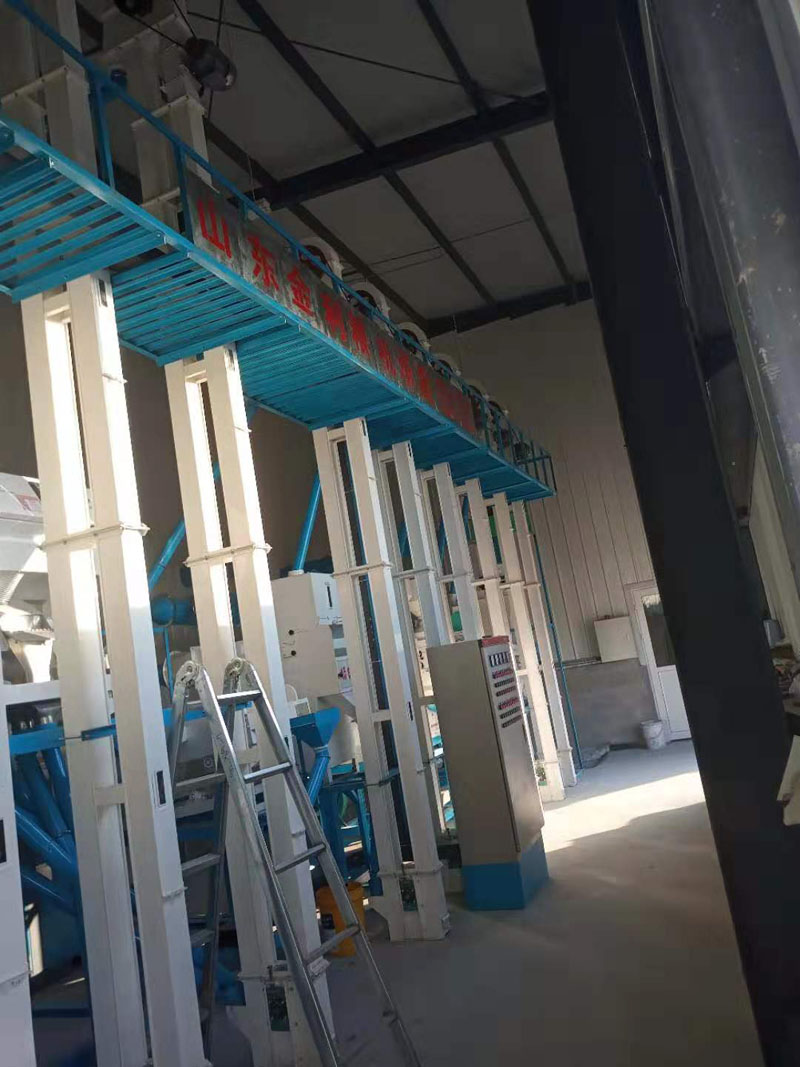 河北張家口市萬全縣20噸小米成套加工設備安裝調(diào)試完畢