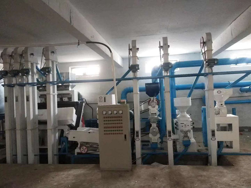 山西臨縣NZJ18型小米成套加工設備安裝調試完畢